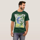 SPRING GARDEN BIRD GTRAPHIC ART Tシャツ (正面フル)