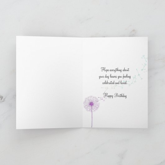 Spring Garden Birthday カード (内部)