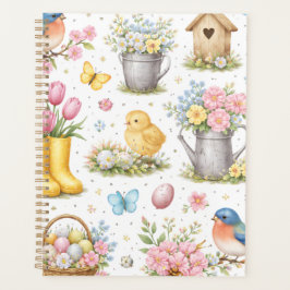 Spring Garden Easter Planner ノートブック プランナー手帳