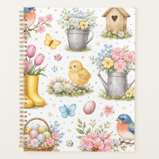 Spring Garden Easter Planner ノートブック プランナー手帳 (正面)