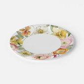 Spring Garden Floral Stylish Party ペーパープレート (アングル)