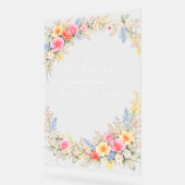 Spring Garden Floral Wedding Invitation アクリルサイン (傾斜)