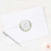 Spring Garden Floral Wedding Sticker ラウンドシール (封筒)