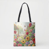 Spring Garden Flower Tote Bag トートバッグ (正面)