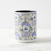 Spring Garden flowers on lavender マグカップ (中央)