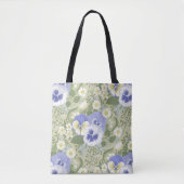 Spring Garden flowers on sage トートバッグ (正面)