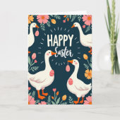 Spring Garden Fowl Celebration Card カード (正面)
