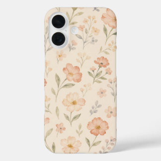 Spring Garden Watercolor Floral Case iPhone 16ケース