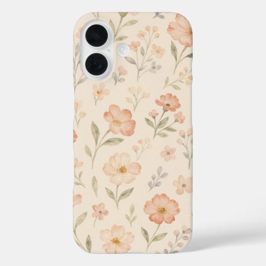 Spring Garden Watercolor Floral Case Case-Mate iPhoneケース (裏面)