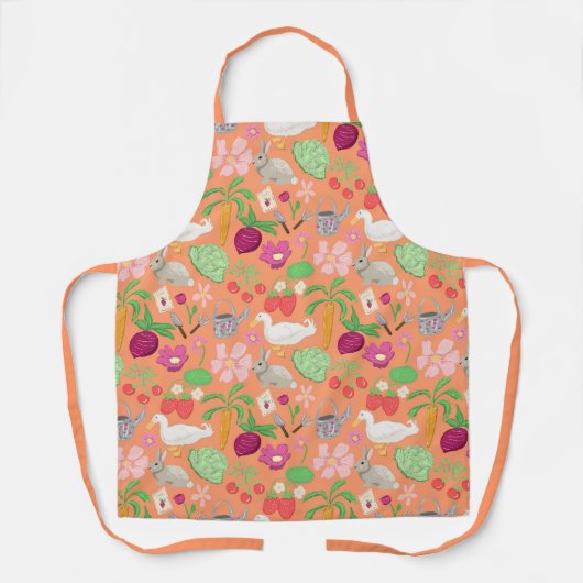 Spring Gardening Theme Apron エプロン (正面)