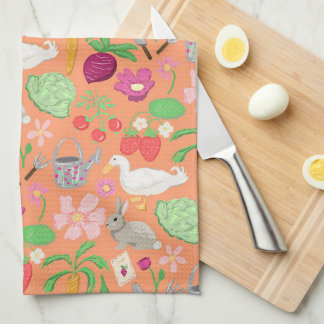 Spring Gardening Theme Kitchen Towel キッチンタオル