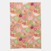 Spring Gardening Theme Kitchen Towel キッチンタオル (縦)