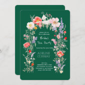 Spring Gate Garden Bridal Shower Celebration 招待状 (正面/裏面)