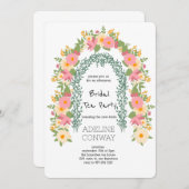 Spring Gate Garden Bridal Shower Celebration 招待状 (正面/裏面)