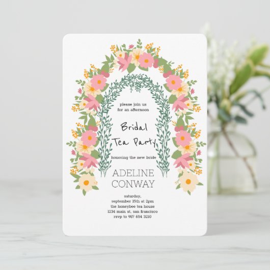 Spring Gate Garden Bridal Shower Celebration 招待状 (スタンド正面)