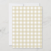 Spring Gingham Floral Mother's Day 招待状 (裏面)
