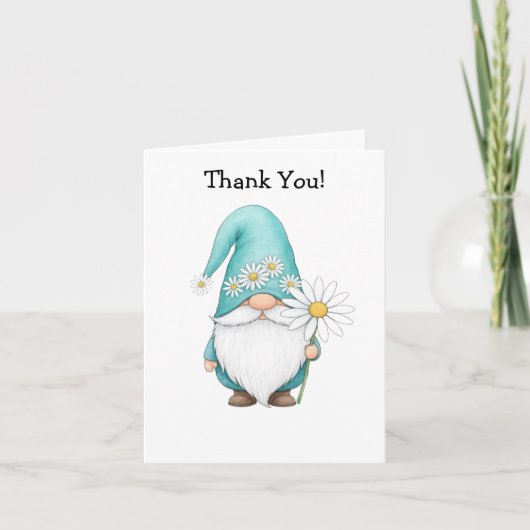 Spring Gnome Folded Card カード (正面)