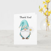 Spring Gnome Folded Card カード (黄色い花)