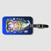 Spring Gnome with Bunny and Bluebird ラゲッジタグ (正面横)