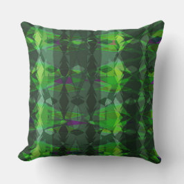 spring green 001 Throw Pillow アウトドアクッション