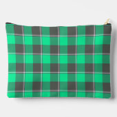 Spring Green and Finlandia Black Plaid アクセサリーポーチ (裏面)