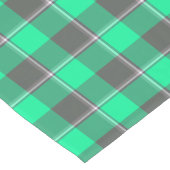 Spring Green and Finlandia Black Plaid ショートテーブルランナー (コーナー)