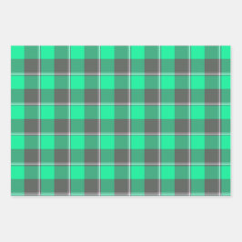 Spring Green and Finlandia Plaid ラッピングペーパーシート