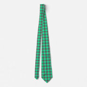 Spring Green and Finlandia Plaid Neck Tie ネクタイ (裏面)