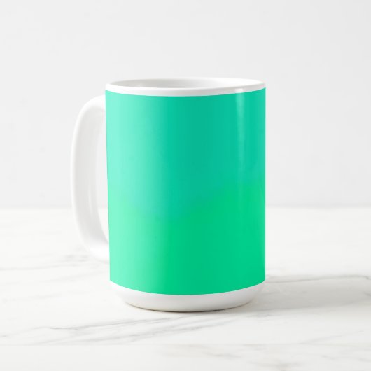 Spring Green Gradient コーヒーマグカップ (正面左)