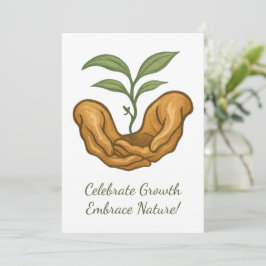 Spring Growth Easter - Earth Day, Plant, Gardening シーズンカード