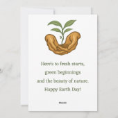 Spring Growth Easter - Earth Day, Plant, Gardening シーズンカード (裏面)