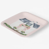 Spring | Happy Easter | House ペーパープレート (傾斜あり)