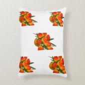 Spring Harmony – Orange & Yellow Tulips アクセントクッション (正面(垂直))