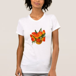 Spring Harmony – Orange & Yellow Tulips Tシャツ