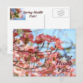 Spring Health Fair! ポストカードにメッセージを追加 ポストカード (正面/裏面)