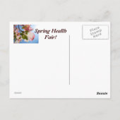 Spring Health Fair! ポストカードにメッセージを追加 ポストカード (裏面)