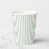 Spring Heritage Stripes | Muted Sage 紙コップ (左)