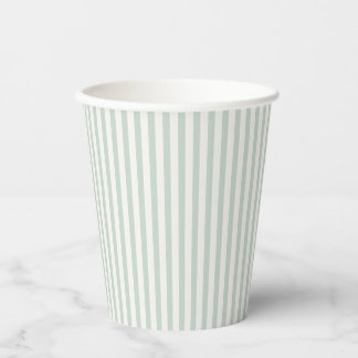 Spring Heritage Stripes | Muted Sage 紙コップ