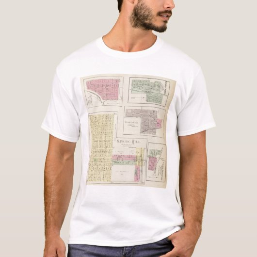Spring Hill、Edgerton、Ocheltree、Gardner、カンザス Tシャツ (正面)