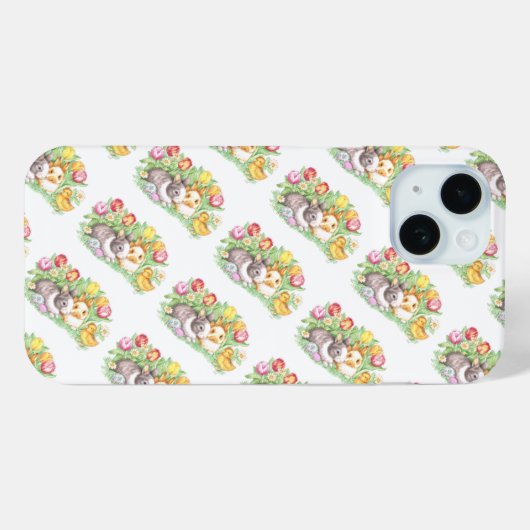 Spring Holiday Easter Bunny Case-Mate iPhoneケース (裏面 (横))