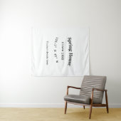 Spring house ets. Date year custom coordinates add タペストリー (インサイチュ(横))