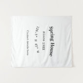 Spring house ets. Date year custom coordinates add タペストリー (正面(横))