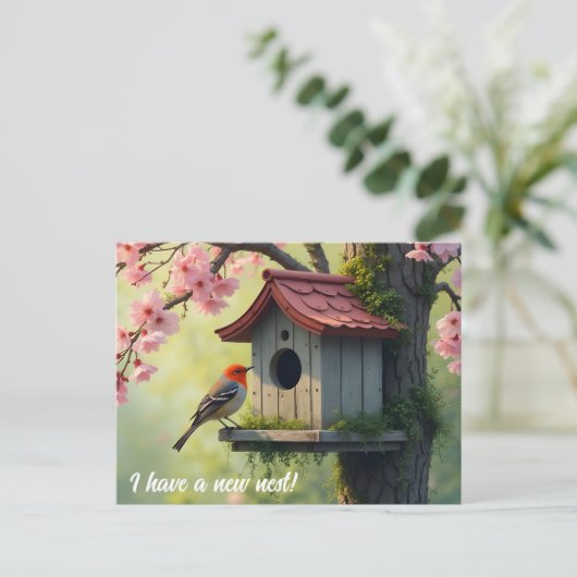 Spring Housekeeping Change of Address ポストカード (スタンド正面)