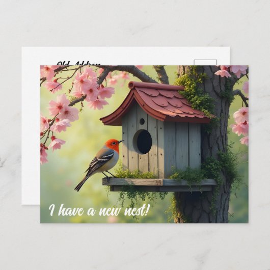 Spring Housekeeping Change of Address ポストカード (正面/裏面)