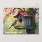 Spring Housekeeping Change of Address ポストカード (正面)