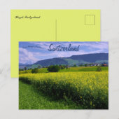 Spring in Hirzel Switzerland ポストカード (正面/裏面)