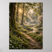 Spring in the Fourfold Forest – Misty Fantasy Wood ポスター (正面)