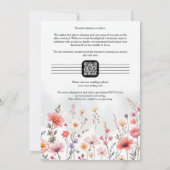 Spring-Inspired Rustic Boho Romantic Wildflowers セーブザデート (裏面)