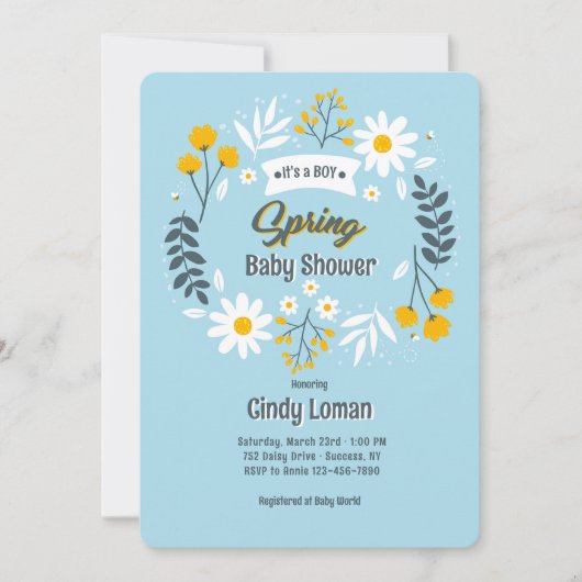 Spring Is Here 招待状 (正面)