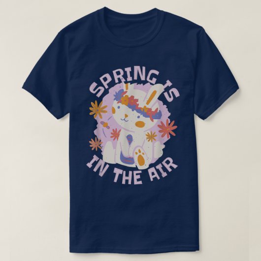 Spring Is In The Air Bunny Tシャツ (デザイン正面)